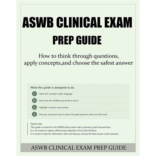 Aswb Clinical Exam Prep Guide PDF | Social Work Study Guide | LCSW LMSW Exam Preparation | Printable Workbook | Aswb Study Notes - Etsy