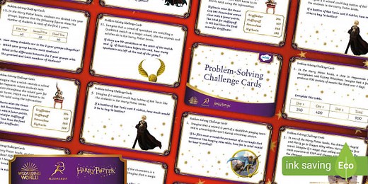 Harry Potter: Problem-Solving Challenge Cards [Ages 7-9]