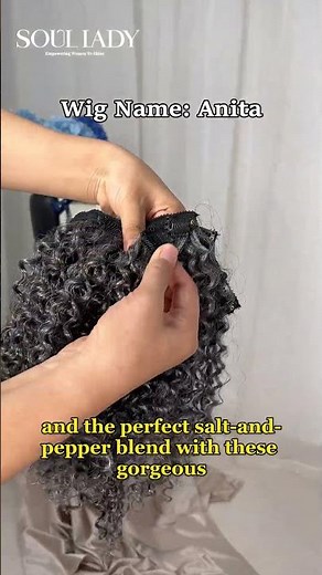 Human Hair Salt and Pepper Color Clip Ins for Women #saltandpepperhair #clipins #grayhair #hairstyle