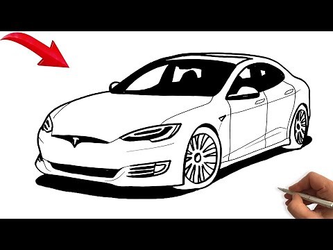 How to Draw a Tesla Model Y: A Step-by-Step Guide - Easy Car Drawing