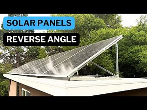 Building reverse angle racking for solar panels