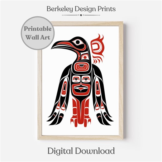 Printable Pacific Northwest Formline Art Traditional Haida Tlingit Tsimshian Raven Art Indigenous Native Art Salish First Nations Aesthetic - Etsy
