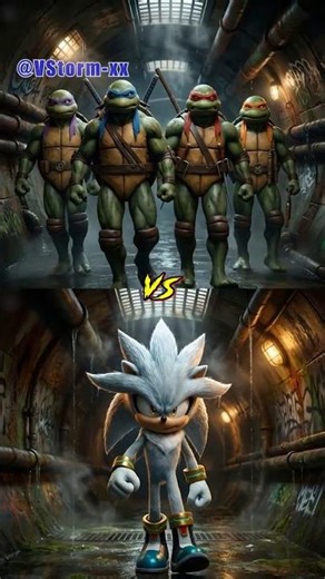 Ninja Turtles VS Silver The Hedgehog, Sonic, Metal Sonic, Super Sonic, Shadow The Hedgehog, Knuckles
