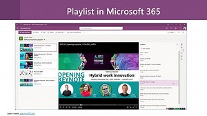 Create Playlists to share your video and audio files in Microsoft 365