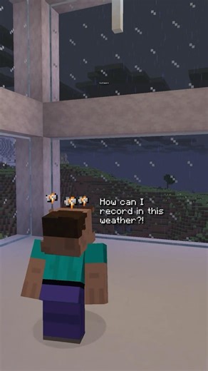 Minecraft Rain Just Got INSANE 😱 #minecraftshorts #minecraft #gaming