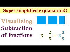 Visualizing Subtraction of Fraction from a Whole Number