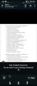 Change the following sentences into reported speech:Mimi said... | Filo