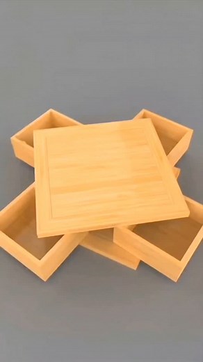 Friday Ge on Instagram: "The wooden stacking boxes design #WoodenDesign #Woodworking #StackingBox #CreativeCraft #WoodenCraft #Handcrafted #WoodenArt #EcoFriendly #SustainableMaterials"