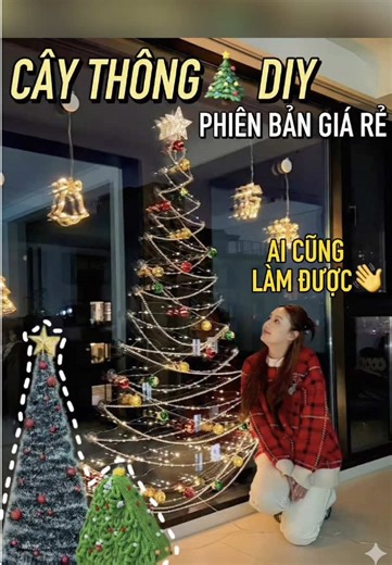 Hướng dẫn làm cây thông Noel tại nhà đơn giản