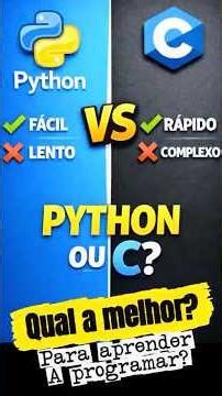 C or Python. Which is better to learn? My opinion is…