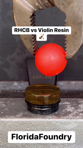 626K views · 4.1K reactions | RHCB vs Violin Resin #Satisfying #Experiments #Violin #RHCB #Science #Resin | Florida Foundry | Facebook