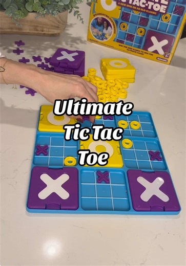 How to play Ultimate Tic Tac Toe 🧠✨ This strategic twist on classic tic tac toe turns every move into a smart play and makes game night way more competitive for kids and adults 🎯🎲 #UltimateTicTacToe #FamilyGameNight #StrategyGame #BoardGameFun #TikTokShopCreatorPicks