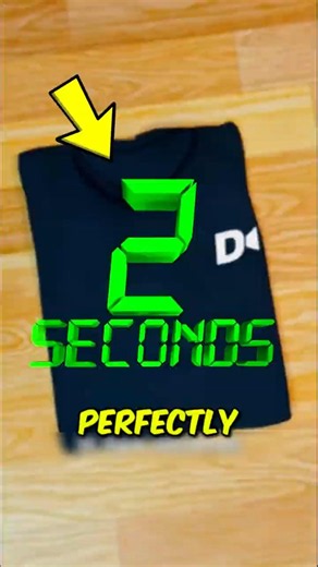 How to fold shirt in 2 seconds? Watch This