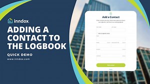 inndox Tutorials - Adding a contact to the logbook