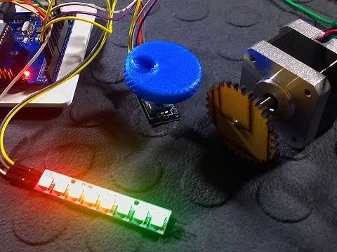 Control a Stepper motor with an Arduino a Rotary Encoder and Easy Driver - Tutorial - Part 3