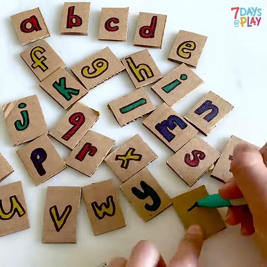 DIY Alphabet Matching Puzzle