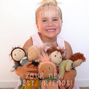 Our best selling collectable series just got cuter ❣️ The new Dinky Dinkum Dolls make the sweetest, snuggly companions. ✨ Limited edition series ✨ Includes collectable sticker ✨ Gift go-to Collect all the fruity cuties and forest friends now! | Olli Ella