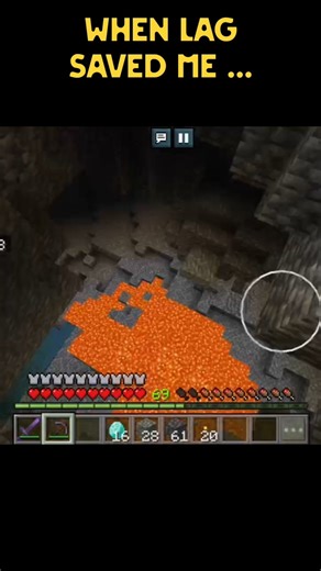 Thanks to the lag 😆☠️ wait for end...#minecraft #shorts