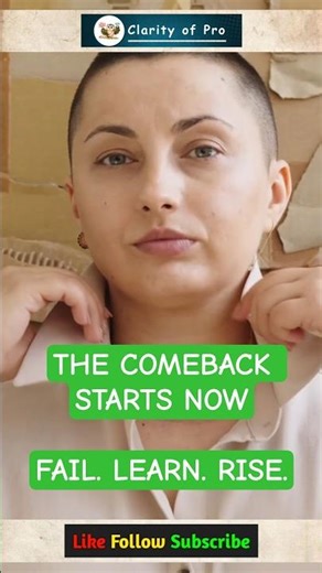 TURN YOUR SETBACK INTO A LEGENDARY COMEBACK | FAIL→ LEARN→ RISE→ COMEBACK | #shortsfeed #motivation