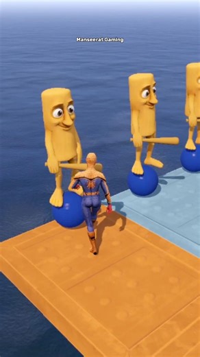 GTA V SPIDERMAN VS TUN TUN SAHUR VS FLUFF RAGDOLL VS JENNY ROBOT RAGDOLLS #shorts #gta5