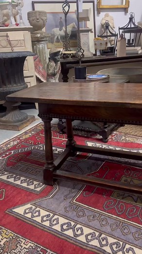 This English Oak Refectory Bench is looking for a home with You!! Its Perfect in a front foyer, or along ANY empty Wall, even works at the kitchen table!!! It can double as a coffee table as well!!! 15x54.5x19” $450#antiques #meganjohnsonsaturdaymarket #interior #industryroadlex #shoplocal #furniture #interiordesign #english #englishoak | Megan Johnson Antiques