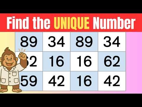 Find the Unique Number Fast | Daily Brain Puzzle