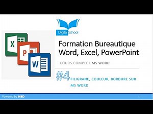 #4 - Filigrane, Couleur et Bordure