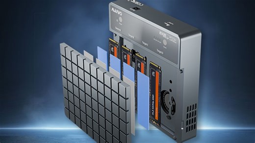 快、稳、好！40Gbps带宽四盘同时读写硬盘座