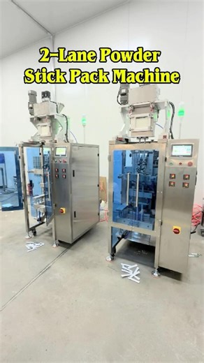 🚀 Double Efficiency! 2-Lane Powder Sachet Packing Machine for SME #packagingmachine