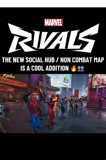 The new non combat map (social hub) is a cool new addition this season 👀🔥 •••••••••••••••• #marvelrivalsclips #MarvelRivals #trending #fyp #loveisabattlefield
