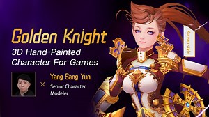wingfox|Golden Knight: 3D Hand-Painted Character For Games_Yiihuu.cc