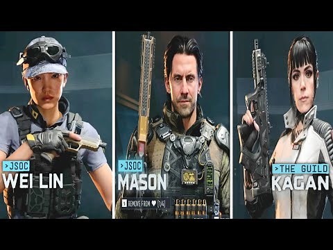 CALL OF DUTY: BLACK OPS 7 BETA - All 8 JSOC and The Guild Operators Showcase! (2025)