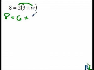 Solving equations with brackets