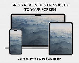 Alpen Berge Wallpaper Set | 4K Desktop, Telefon, iPad | Blaue Alpenlandschaft | Digitaler Download - Etsy.de