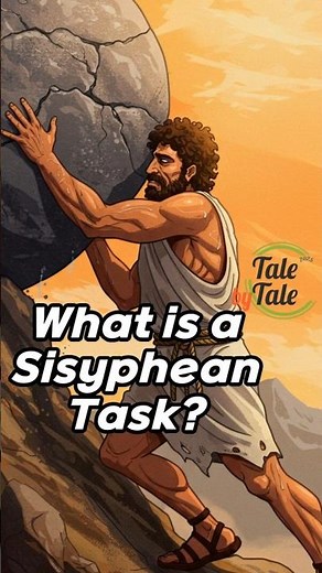 What is a Sisyphean Task? | Greek Myth in Easy English #SisypheanTask #GreekMyth #EasyEnglish