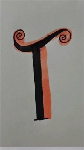 Creative Letter T Art 🎨 | Typography & Design