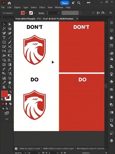 26K views · 2.8K reactions | Adobe Illustrator 2026 – Tips to properly invert a logo #ducthangds #adobe | Đức Thắng DS | Facebook