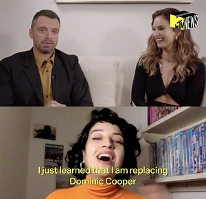 85K views · 281 reactions | Watch out Dominic Cooper, Sebastian Stan is after your role in Mamma Mia 3  The first three episodes of Pam & Tommy are streaming on Disney+ NOW  | MTV UK | Facebook