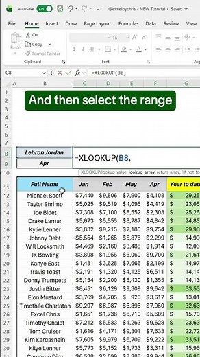 How to use Nested Xlookup to extract data in Excel! #excel #spreadsheet #xlookup