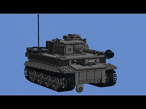 LEGO WWII Tiger I Instructions Full Interior