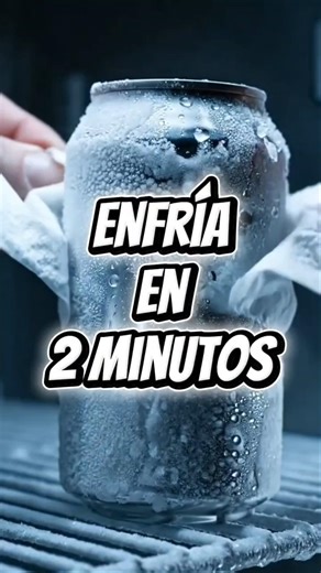Cómo ENFRIAR una bebida en 2 MINUTOS 🥶⏱️ (Hack Salvavidas)