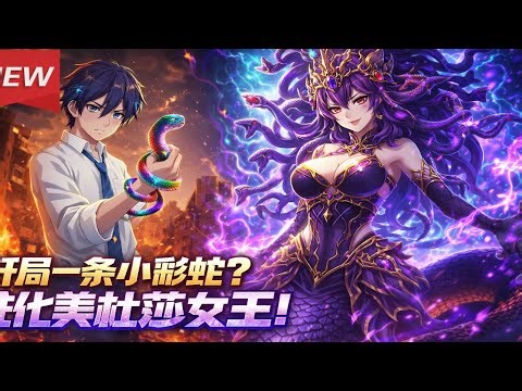 《开局一条小彩蛇？进化美杜莎女王！》众人笑我契约菜花蛇？觉醒神话血脉，终极进化美杜莎女皇！人首蛇身容颜绝世，死亡凝视秒杀全图，SSS级巨龙看一眼当场变石雕。全网单身狗羡慕哭：让你御兽，你却在这养老婆！