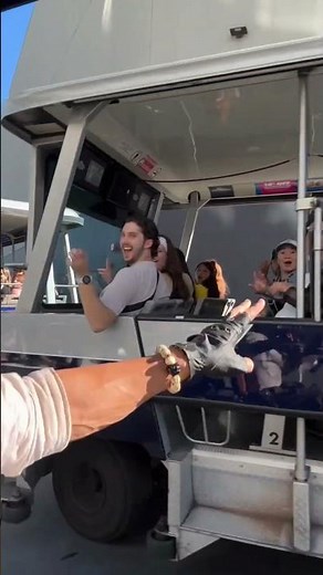 Dwayne Johnson on set filming the new Jurassic Park movie