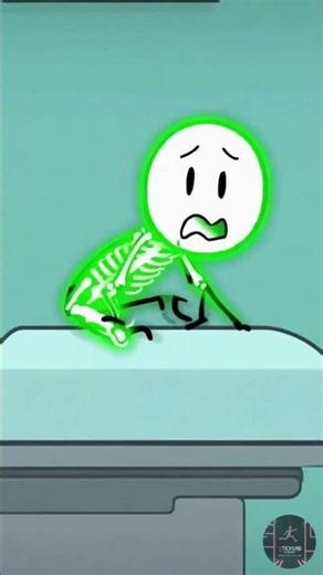 Stickman vs The X-Ray Machine” — When you realize your stomach’s full of tacos and regret 😭