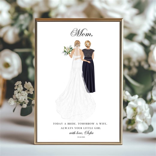 Personalized Mother of Bride Poem Print, Wedding Gift (digital or Print) - Etsy
