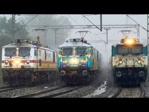 [23 In 1] Train Videos HIGH SPEED Super Fast Trains In HEAVY FOG | Indian Railways