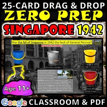 The Fall of Singapore in 1942 - Digital World War Two Lesson - Grades 6-9