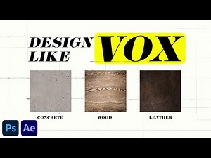 How To Design And Animate Textures Like VOX - (After Effects And Photoshop Tutorial)