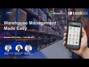 Transform Your Warehouse Operations and Management with Tasklet Mobile WMS | #webinar