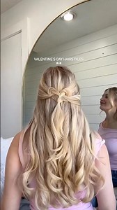 Valentine’s Heart Hairstyle and It Was So Easy 🫶🏼 #valentinesday #hearthairstyle